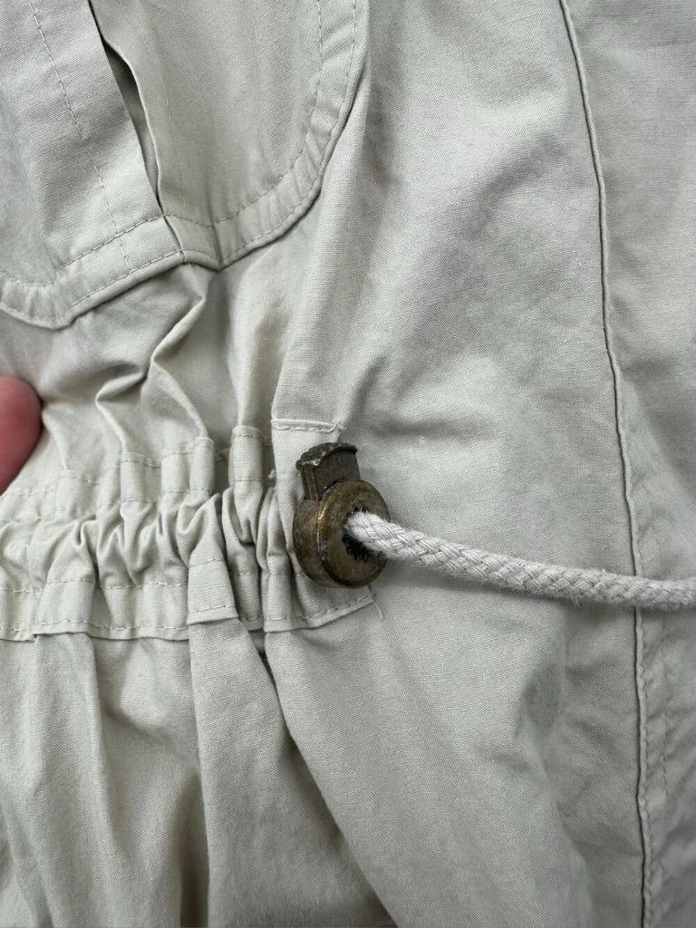 Vintage Burberry Utility Jacket Trench Coat Mid/Short Length Hood Nova Check - Picture 11 of 16